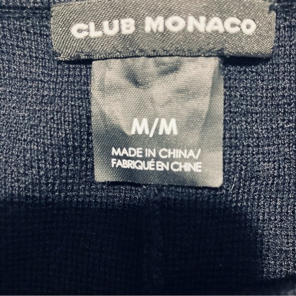 CLUB MONACO  Sz M 100% Wool Knit Wide Leg Attached Belt Culottes - Picture 8 of 10